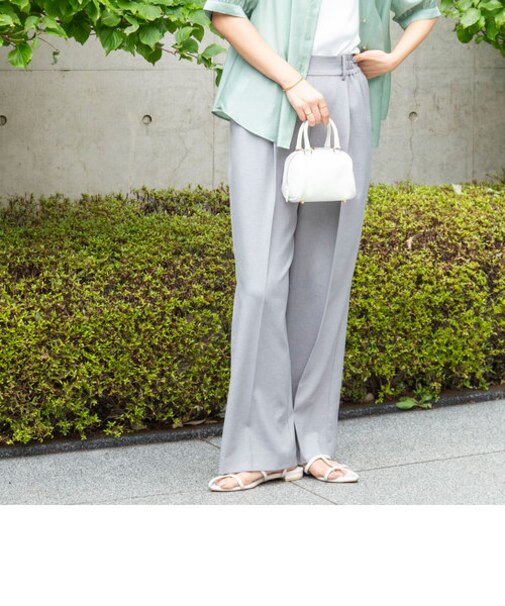 ウォッシャブルイージーワイドパンツ