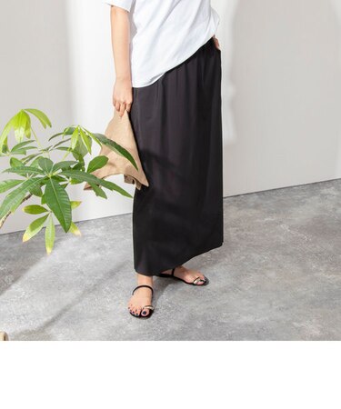 《セットアップ対応》撥水タフタトリコットセットアップスカート