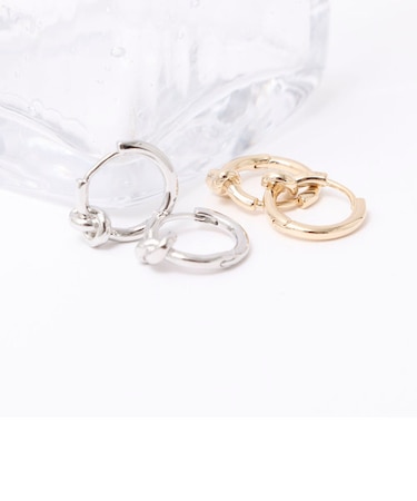 ノットリングピアス