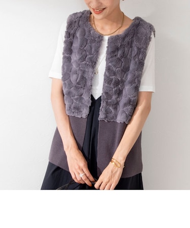 エコファー切替ニットジレ