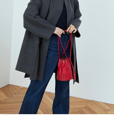 【MARCO MASI/ マルコマージ】◇【WEB限定】バイカラーフリンジミニショルダーバッグ