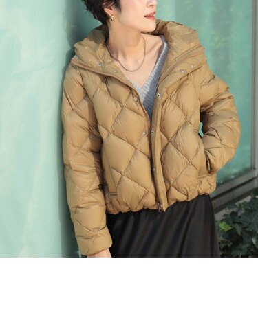 ◇【WEB限定】【TAION/タイオン】別注ダイヤキルトショートダウン(裾2WAY)