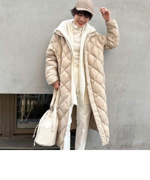 ◇【WEB限定】【TAION/タイオン】別注ダイヤキルトロングダウン