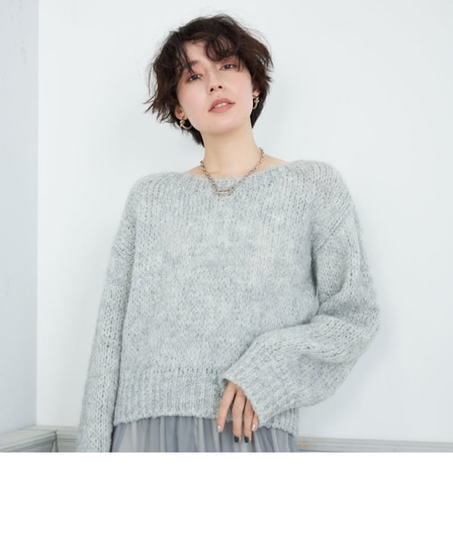 ◇【WEB限定】【TRICOTS JEAN MARC/トリコットジーンマルク】ショート丈ニット