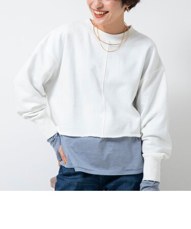 ショート丈裏毛スウェット