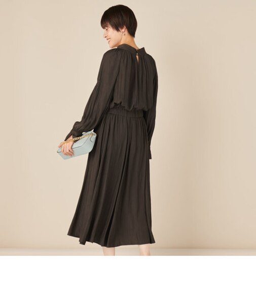 2WAYスタンドギャザーワンピース