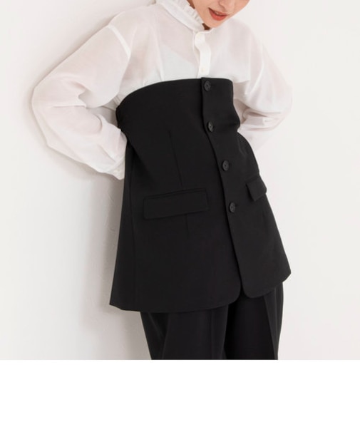 《セットアップ対応》リサイクルポリエステルビスチェ