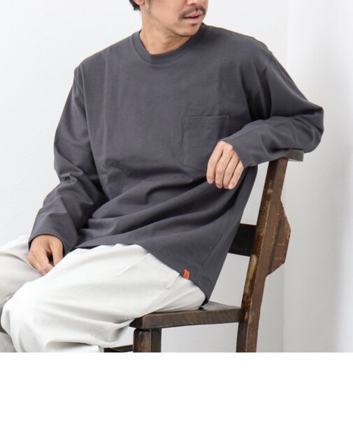 【UNIVERSAL OVERALL/ユニバーサルオーバーオール】別注US COTTON LONG SLEEVE T