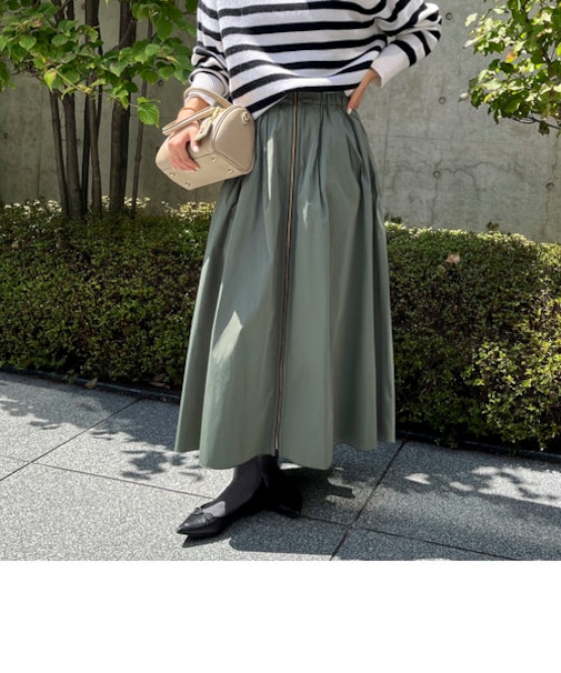 愛され ウォッシャブルリバーシブルタフタスカート