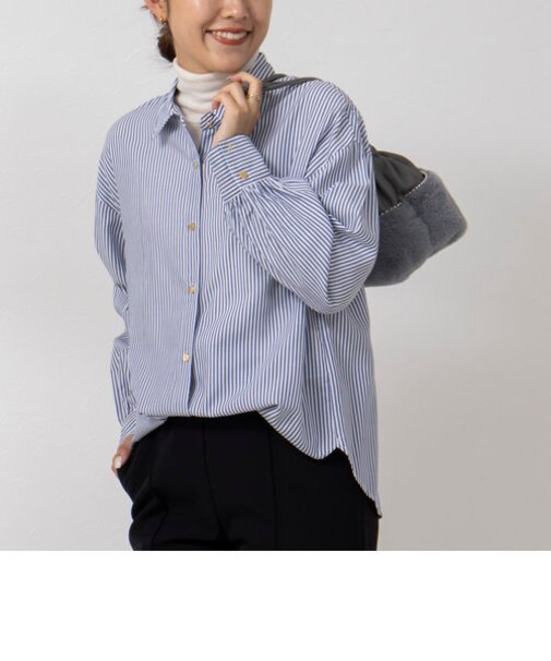 メタル釦シャツ