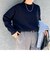 ◇【WEB限定】カシミヤブレンド長めクルーネックプルオーバーニット
