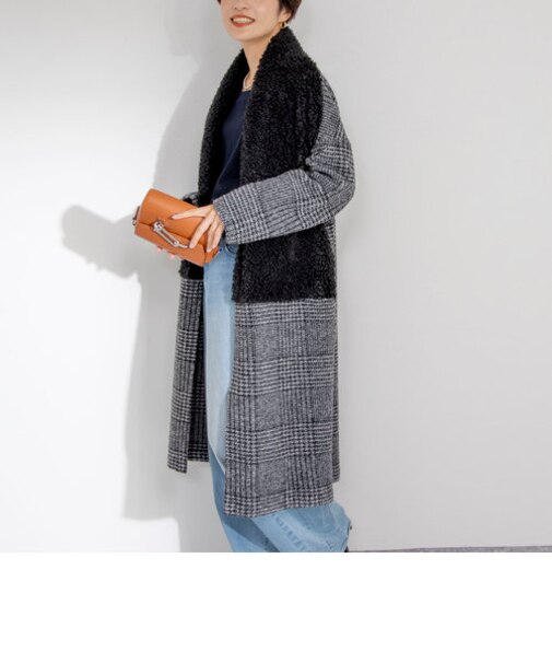 ◇【WEB限定】イタリアンエアリーファー付きコート