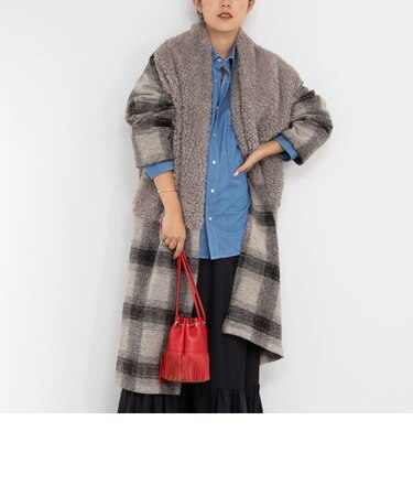 ◇【WEB限定】イタリアンエアリーファー付きコート