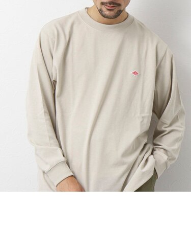 【DANTON/ダントン】LONG SLEEVE T-SHIRT ワッペンロゴ ロンTシャツ