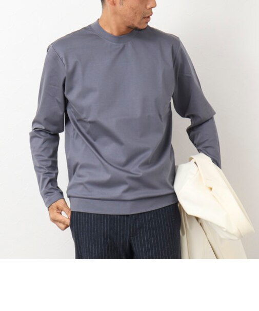 《ビジカジ対応》シルケットスムース 長袖ドレスTシャツ