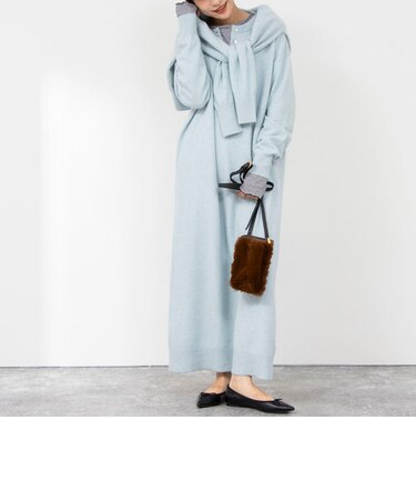 ヘアリーニット2WAYワンピース