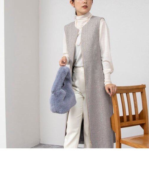 ウォッシャブルツイードライクジレワンピース