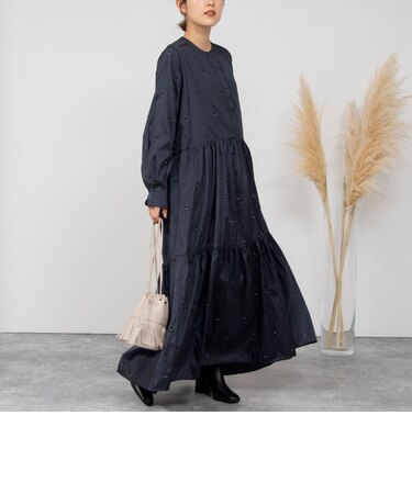 ◇【WEB限定】【ne Quittez pas/ヌキテパ】ティアードワンピース