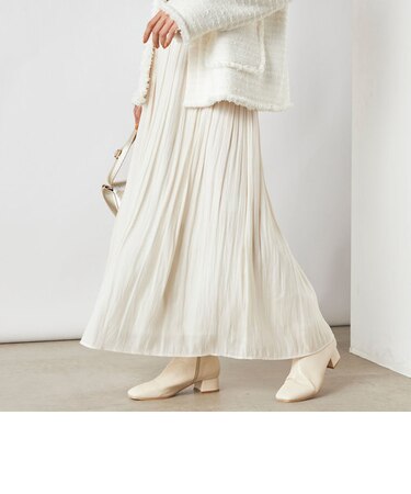 ブライト割繊プリーツスカート