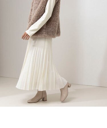 ブライトジョーゼットプリーツスカート