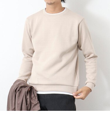 リブダンボール フェイクレイヤードプルオーバー