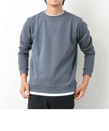 リブダンボール フェイクレイヤードプルオーバー