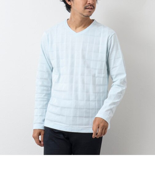 幾何学リンクス長袖Tシャツ