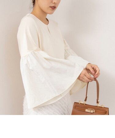 袖フレアプルオーバーカットソー