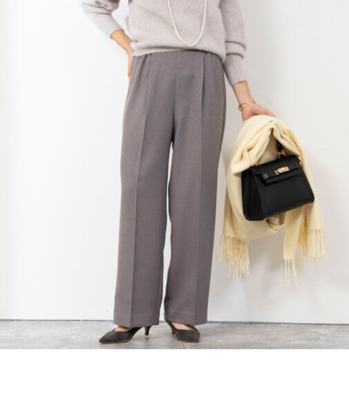 ウォッシャブルイージーワイドパンツ