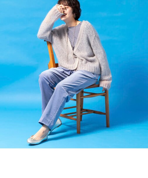 ウォッシャブルライトコーデュロイイージーテーパードパンツ