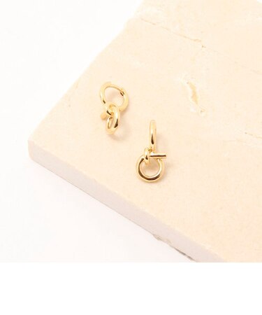 【Otiumberg/オティウムバーグ】Tied Hoops　タイフープピアス