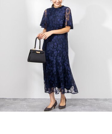 レースロングワンピース