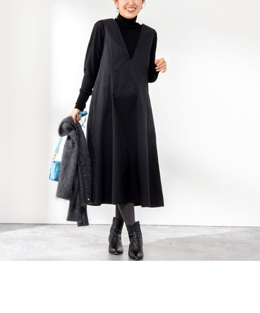 シャンタンタフタワンピース