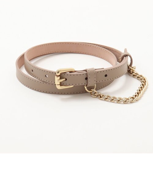 【LEFIJE/レフィエ】別注2wayチェーンレザーベルト AP STUDIO｜【LEFIJE/レフィエ】別注2wayチェーンレザーベルト