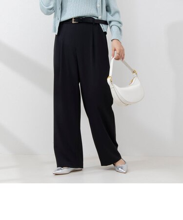 ウォッシャブルツイルイージータックワイドパンツ