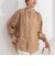 袖口シャーリングブラウス