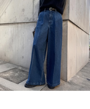 【RM denim】ワイドスラックスデニム
