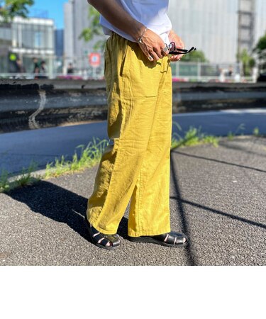 【GEVACO/ゲバコ】コットンリネンイージーパンツ