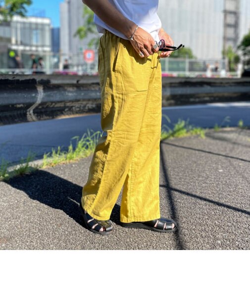 【GEVACO/ゲバコ】コットンリネンイージーパンツ