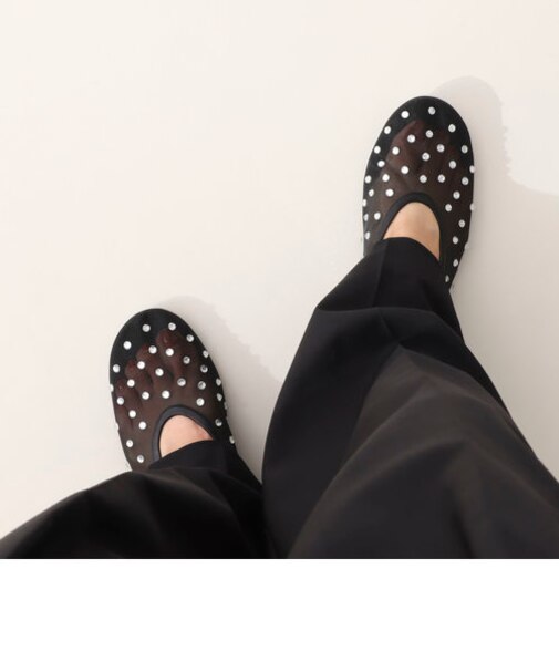 【TONY BIANCO/トニービアンコ】 MILOビジューフラットシューズ