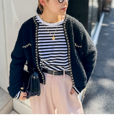 ＜飯豊まりえさん着用＞チェーンブレードフワフワジャケット 24AW