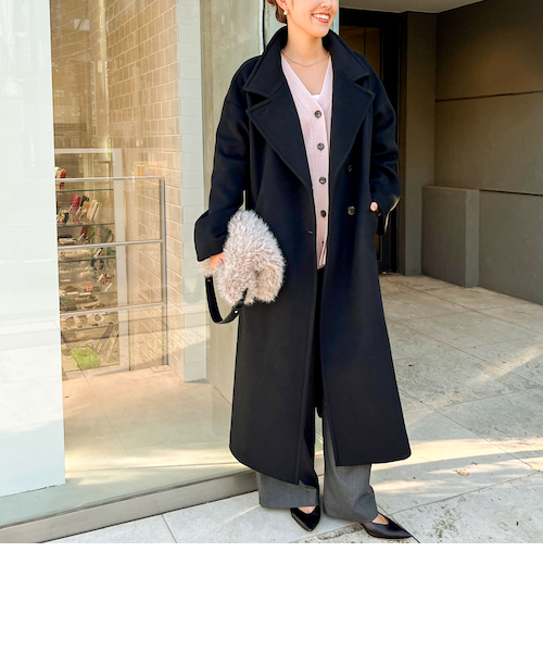 【美品】 ノーリーズ ダブルチェスターコート NOLLEY’S Free 美品】 ノーリーズ ダブルチェスターコート NOLLEY'S Free
