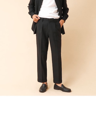 《吸水速乾》2wayストレッチ ジャスト丈 スラックスパンツ