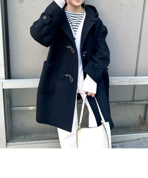 ミナペルホネン✨nordic moss ダッフルコート ロング ネイビー 36 ミナペルホネン✨nordic moss ダッフルコート ロング ネイビー 36