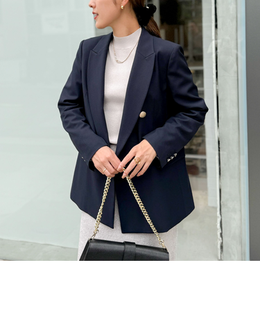 ◇【WEB限定サイズあり】《セットアップ対応》ウール混ウォッシャブルダブルジャケット