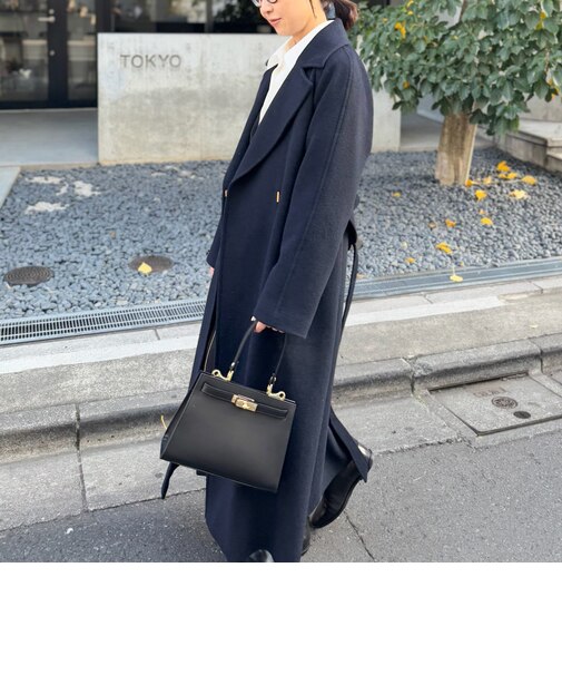 ハンドステッチベルテッドコート