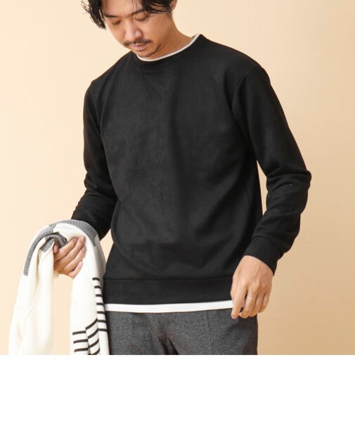 フェイクスエード クルーネックプルオーバー 24AW
