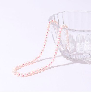 淡水パールオールノットネックレス