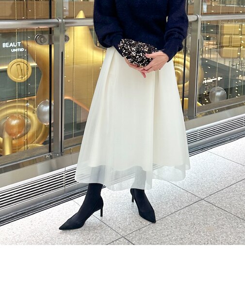 ウォッシャブルシアーダンボールタックスカート