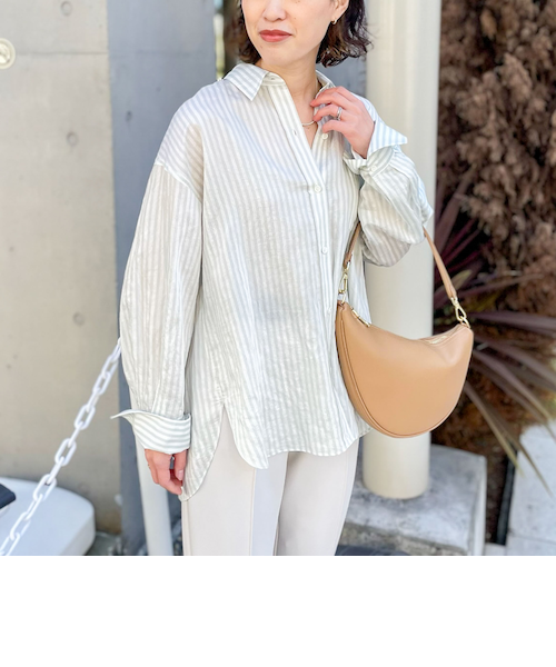 ノーリーズソフィー　タンブラーストライプ3WAYシャツ　ブラウン タンブラーストライプ3WAYシャツ｜ノーリーズの通販｜&mall（アンド